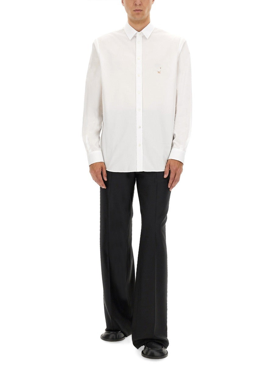 Moschino Men's Cotton Poplin Shirt White