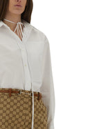 Gucci Women's Cotton Poplin Shirt White, view 4