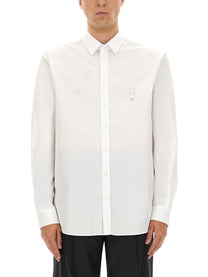 Moschino Men's Cotton Poplin Shirt White