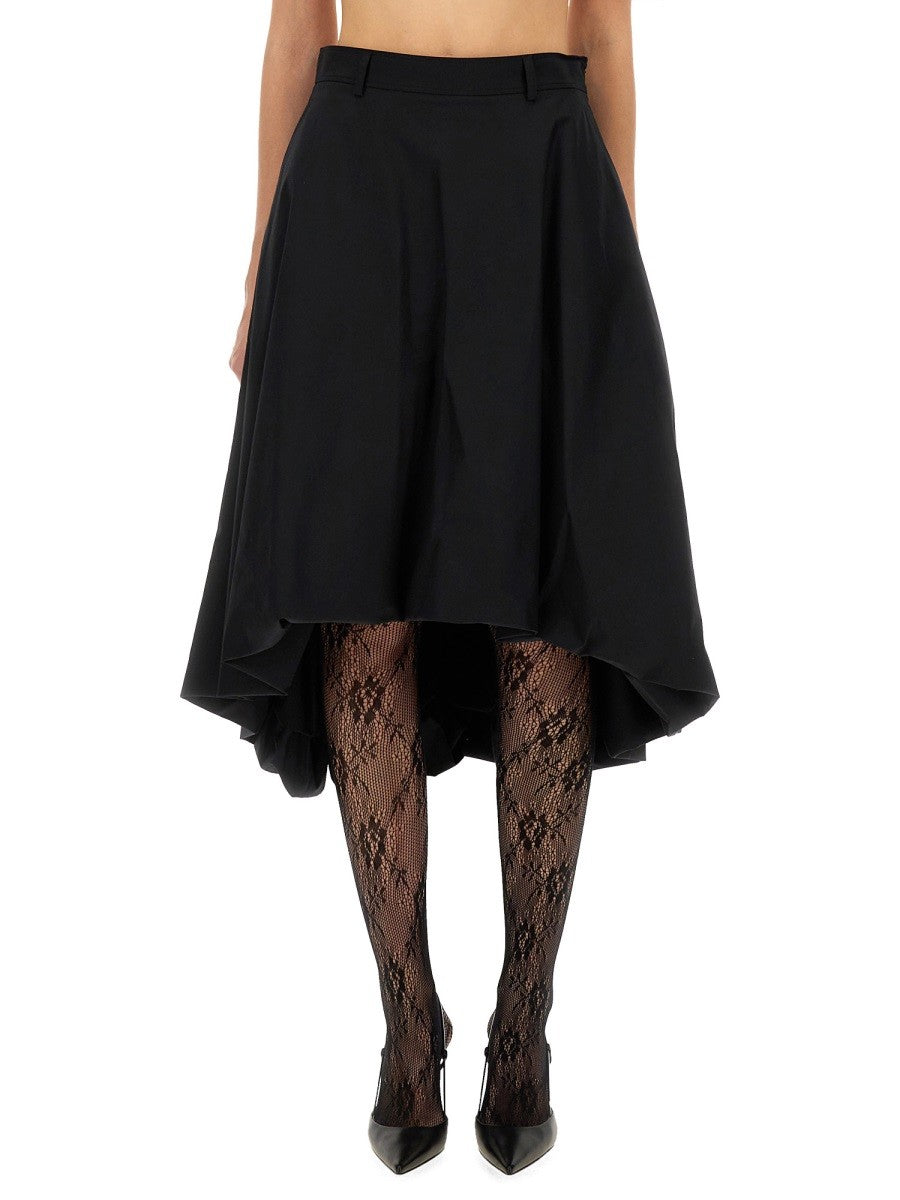 Moschino Women's Cotton Poplin Skirt Black