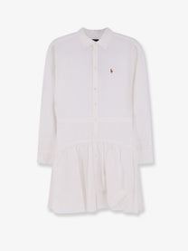 Polo Ralph Lauren Women's Cotton Shirt Dress White