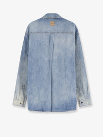 Dior Men's Cotton Shirt Jacket Blue