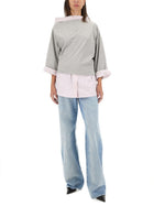 Dries Van Noten Women's Cotton Shirt Sweatshirt Grey, view 2