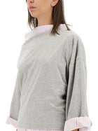 Dries Van Noten Women's Cotton Shirt Sweatshirt Grey, view 4