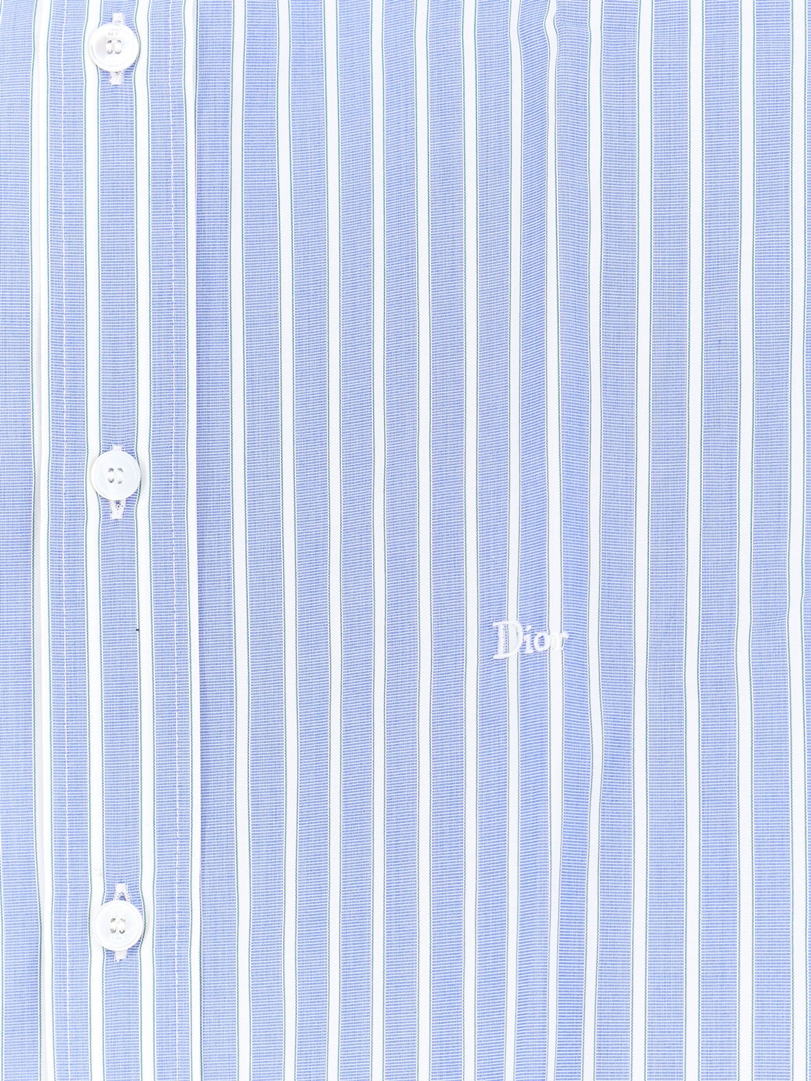 Dior Men's Cotton Shirt Blue