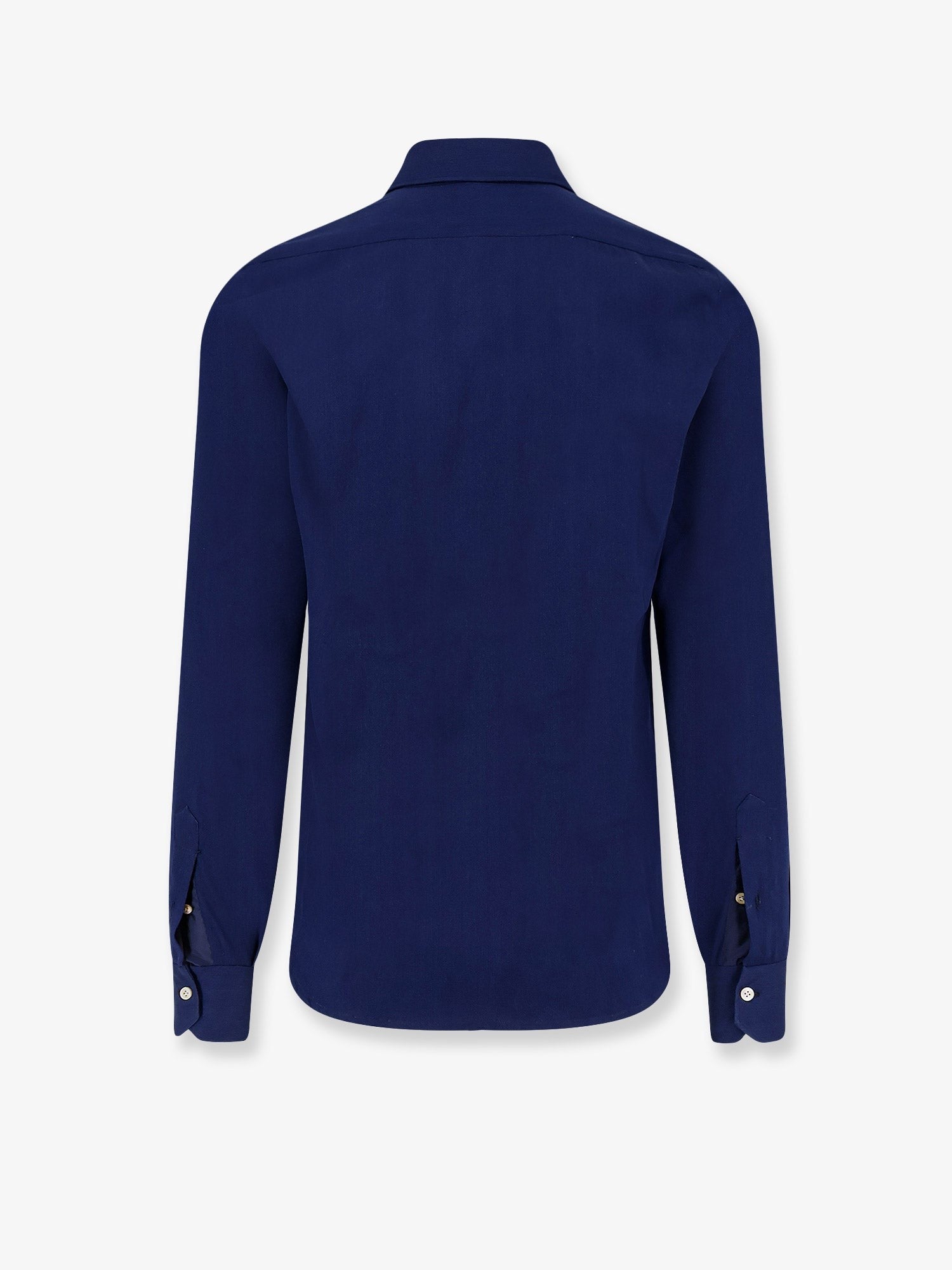 Kiton Men's Cotton Shirt Blue