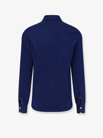 Kiton Men's Cotton Shirt Blue