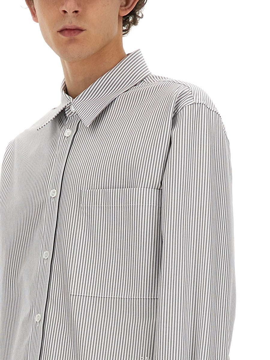 Bottega Veneta Men's Cotton Shirt Grey