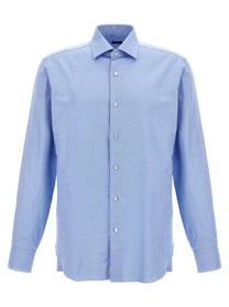Barba Cotton Shirt Blue
