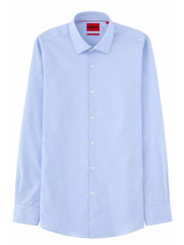 HUGO BOSS Men's Cotton Shirt Blue
