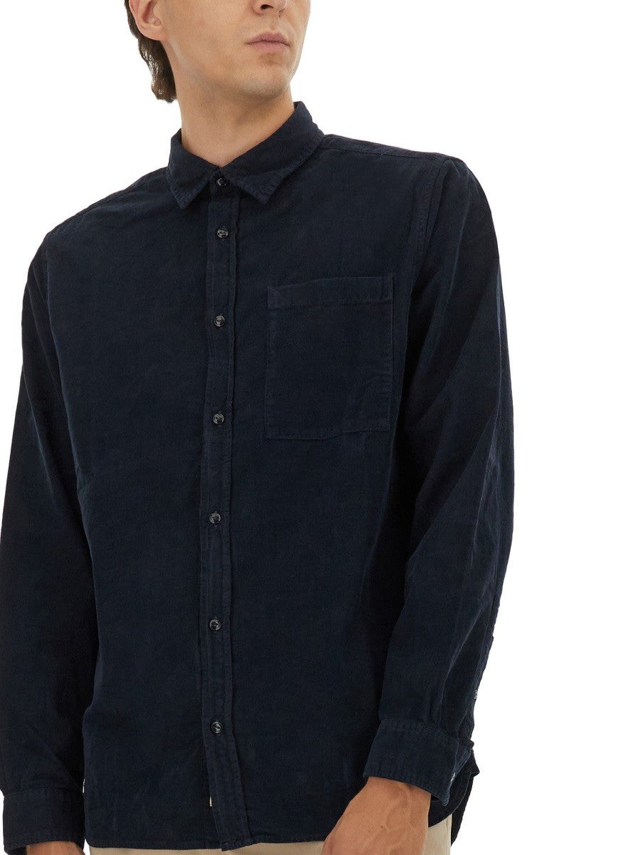 Woolrich Men's Cotton Shirt Blue Woolrich