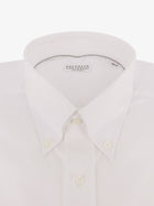 Brunello Cucinelli Men's Cotton Shirt White, view 2
