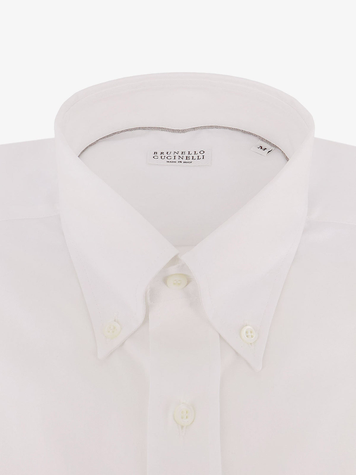 Brunello Cucinelli Men's Cotton Shirt White, view 2