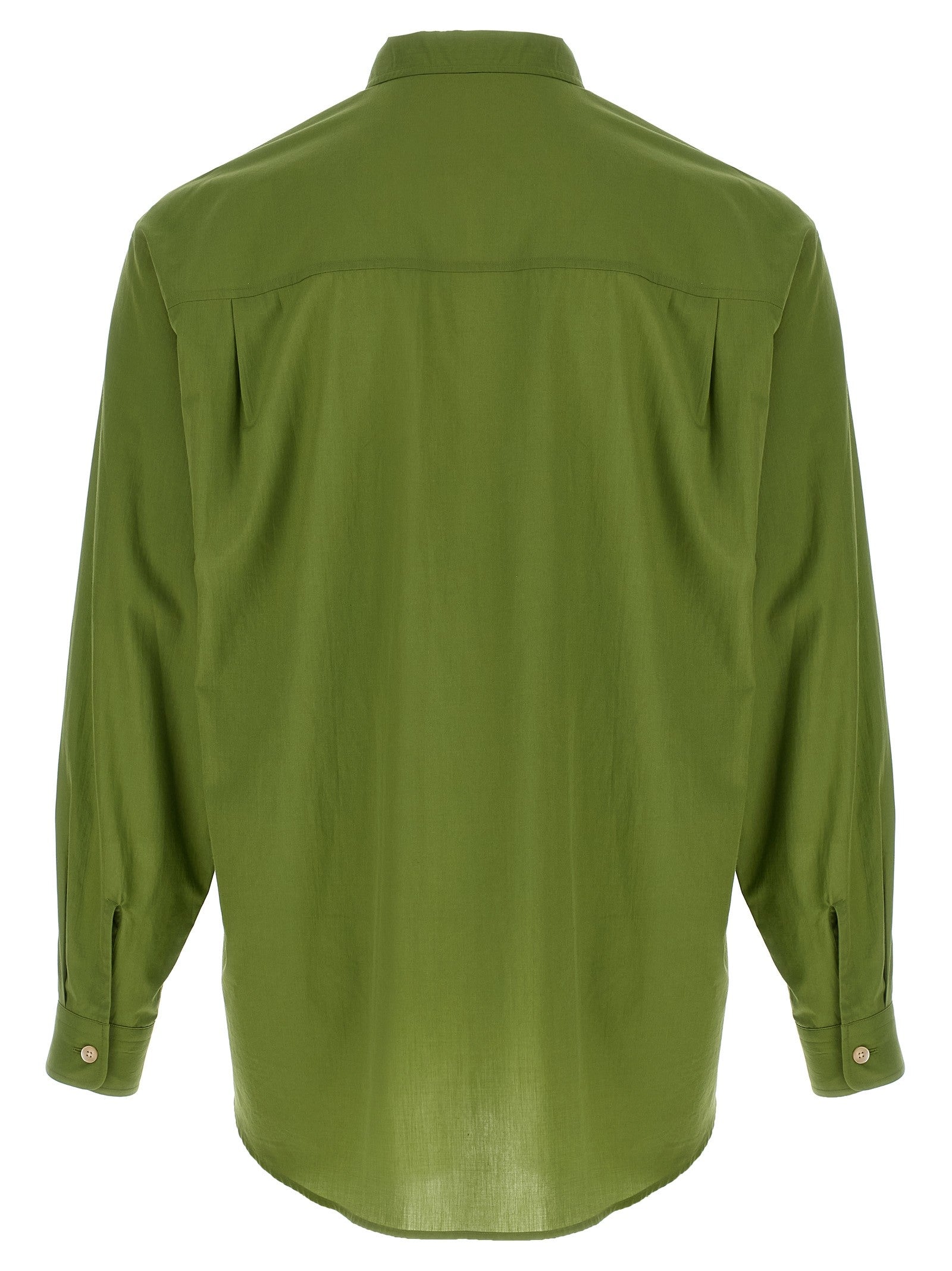 AURALEE Cotton Shirt Green