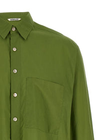 AURALEE Cotton Shirt Green