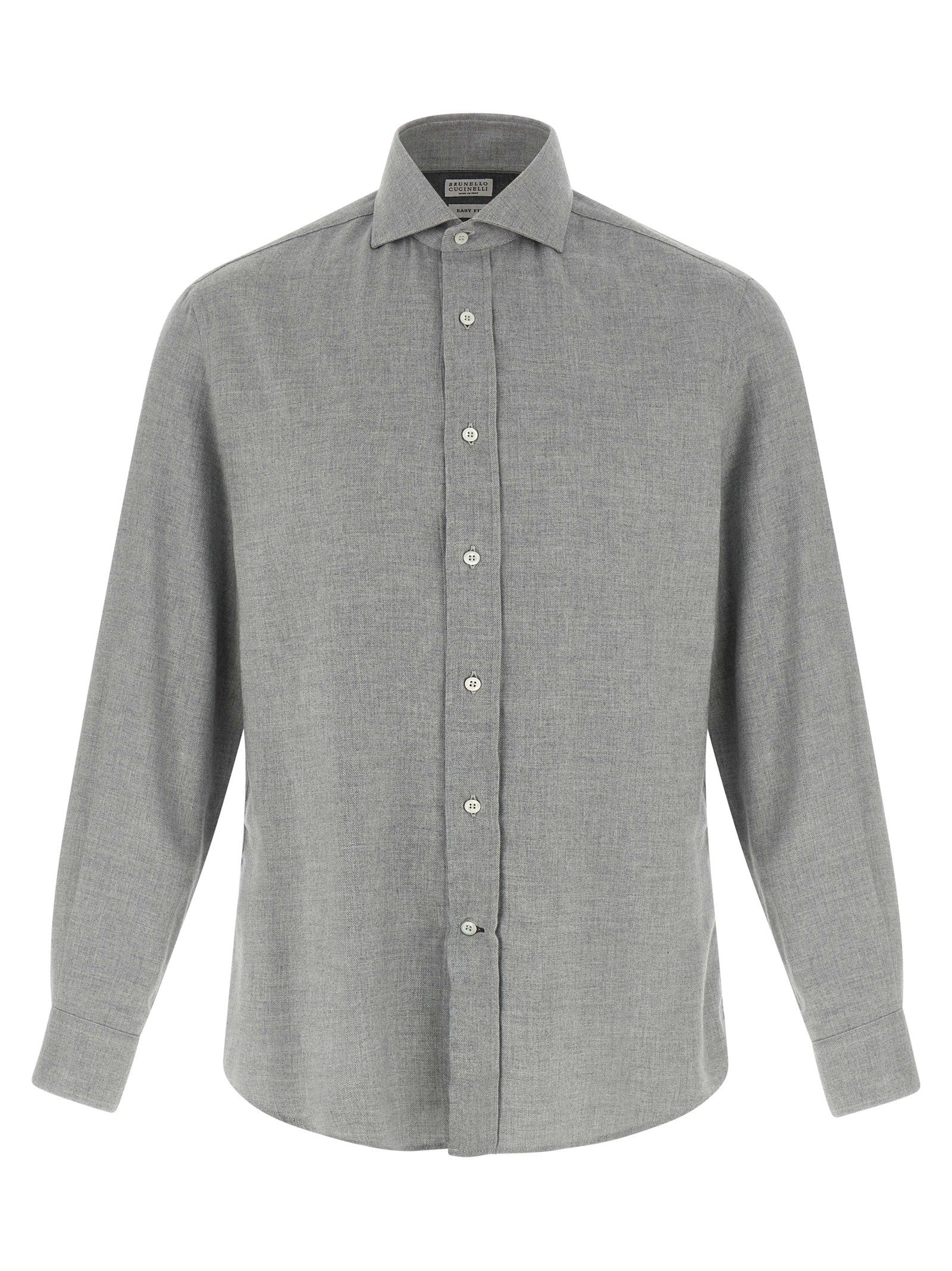 Brunello Cucinelli Cotton Shirt Grey