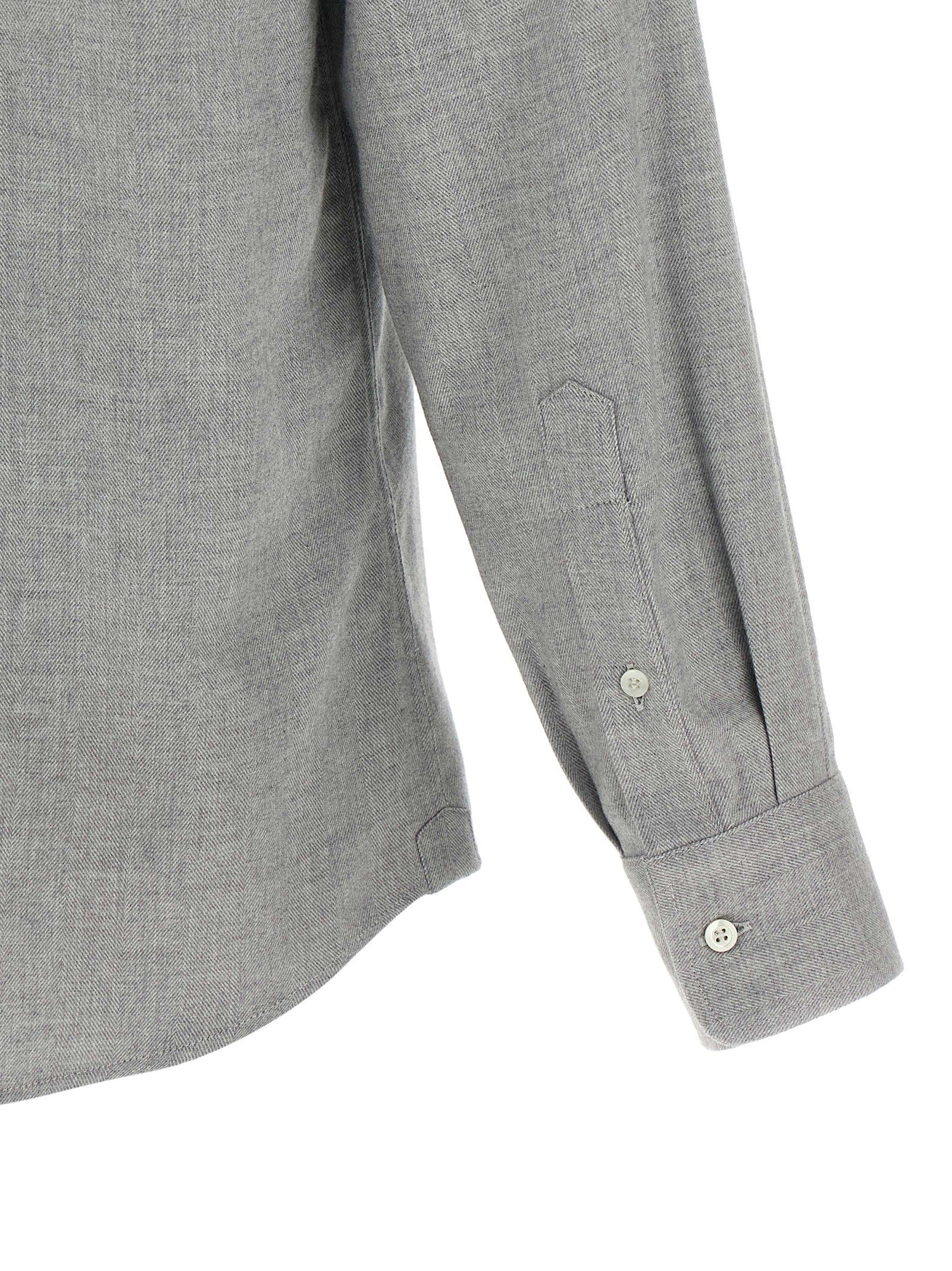 Brunello Cucinelli Cotton Shirt Grey