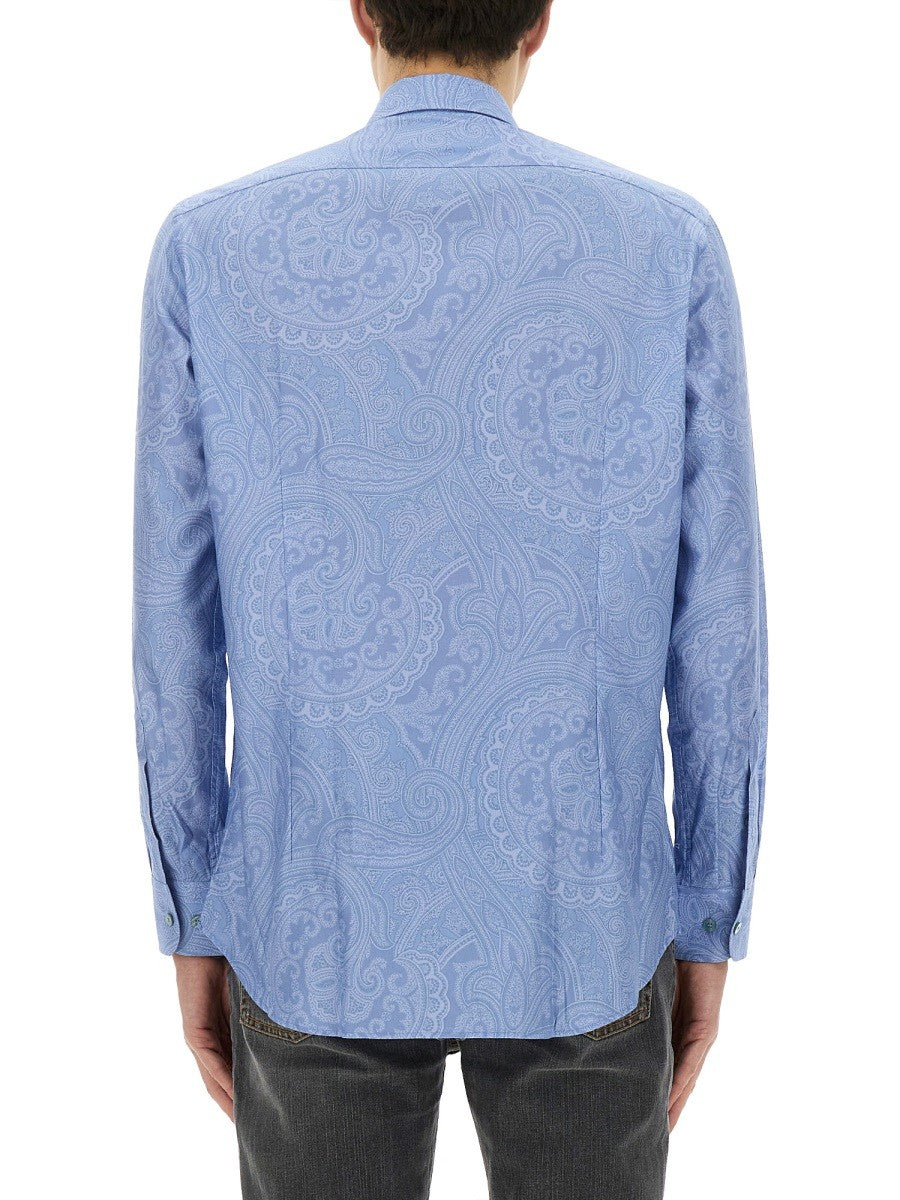 Etro Men's Cotton Shirt Blue