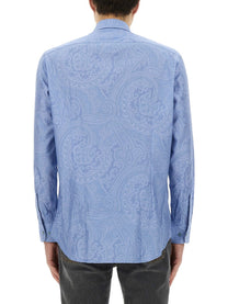 Etro Men's Cotton Shirt Blue