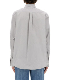 Bottega Veneta Men's Cotton Shirt Grey