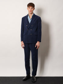 Brunello Cucinelli Men's Cotton Shirt Blue