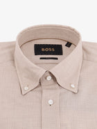 BOSS Men's Cotton Shirt Beige