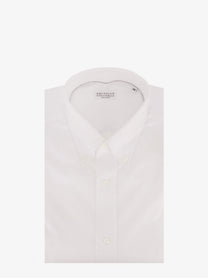 Brunello Cucinelli Men's Cotton Shirt White