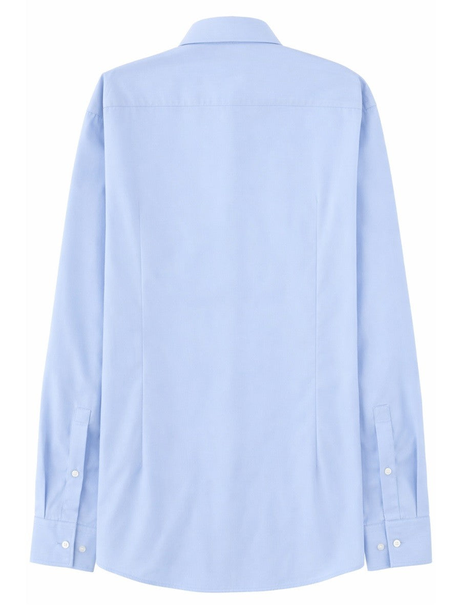 HUGO BOSS Men's Cotton Shirt Blue