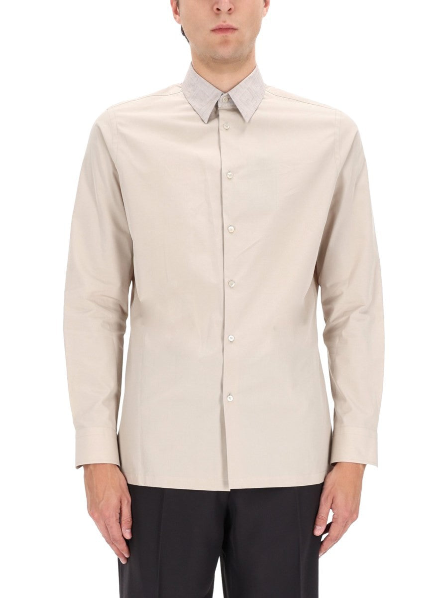 Fendi Men's Cotton Shirt White