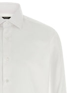 Barba Cotton Shirt White, view 3