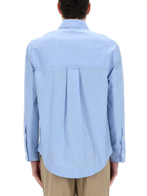 Ami Paris Women's Cotton Shirt Blue