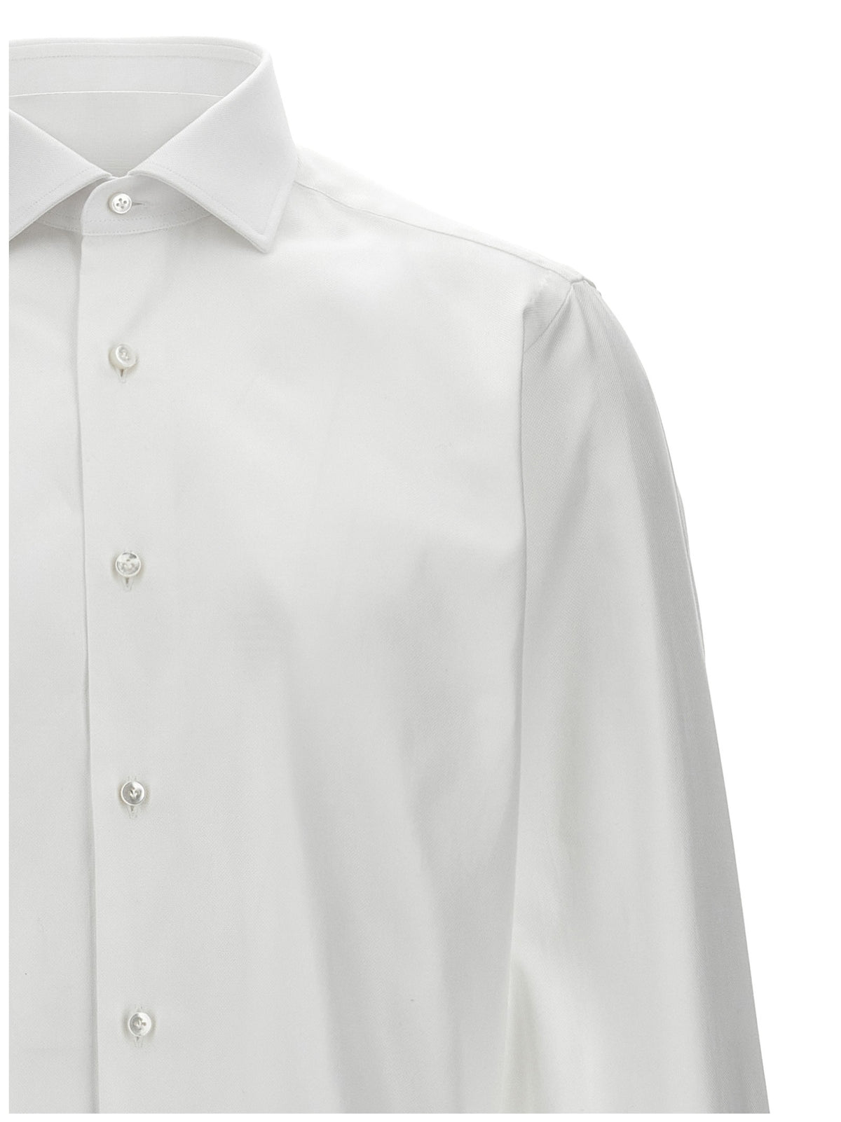Barba Cotton Shirt White, view 3