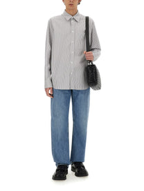 Bottega Veneta Men's Cotton Shirt Grey