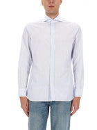 Lardini Men's Cotton Shirt Blue, view 4