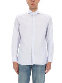 Lardini Men's Cotton Shirt Blue
