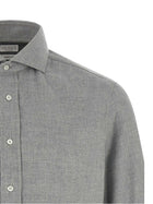 Brunello Cucinelli Cotton Shirt Grey, view 3