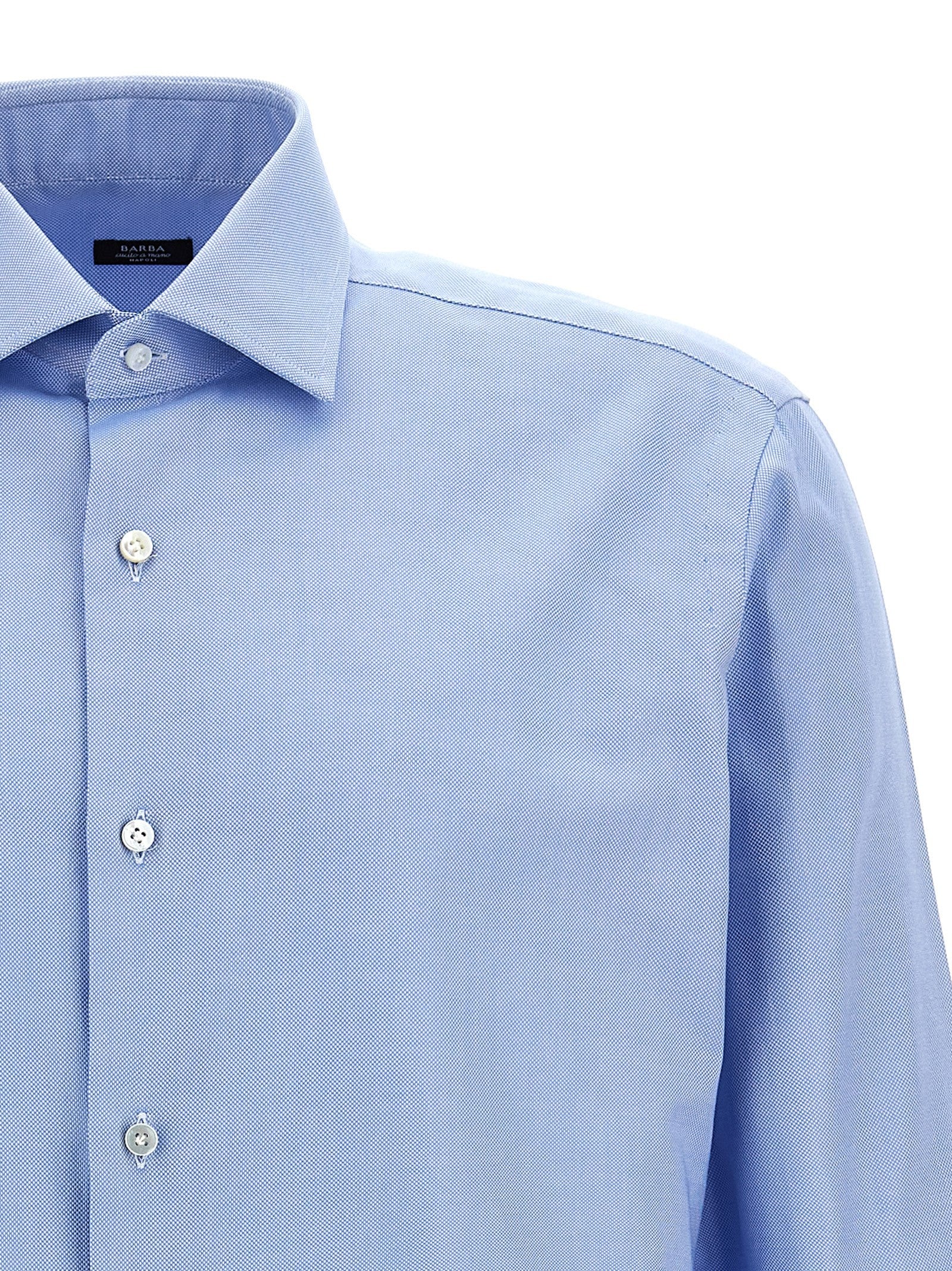 Barba Cotton Shirt Blue