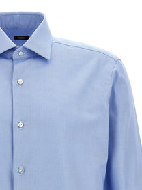 Barba Cotton Shirt Blue