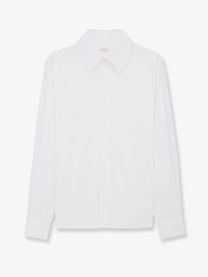 Saint Laurent Men's Cotton Shirt White