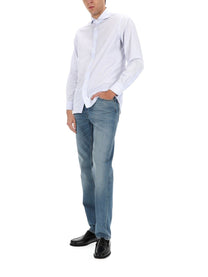 Lardini Men's Cotton Shirt Blue