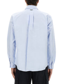 Kenzo Men's Cotton Shirt Blue