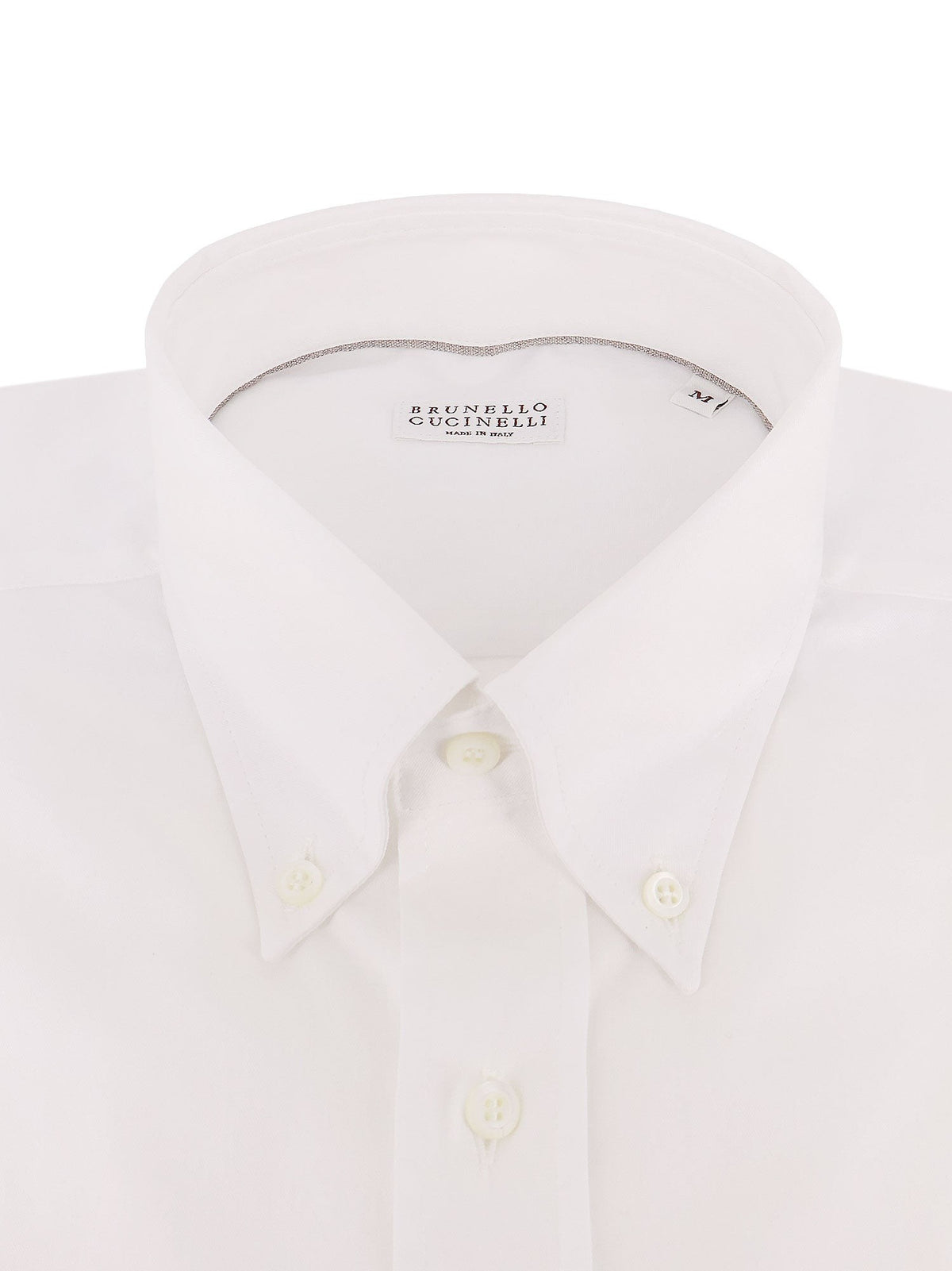 Brunello Cucinelli Men's Cotton Shirt White, view 5