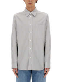 Bottega Veneta Men's Cotton Shirt Grey