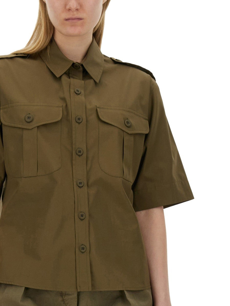 ASPESI Women's Cotton Shirt Green ASPESI