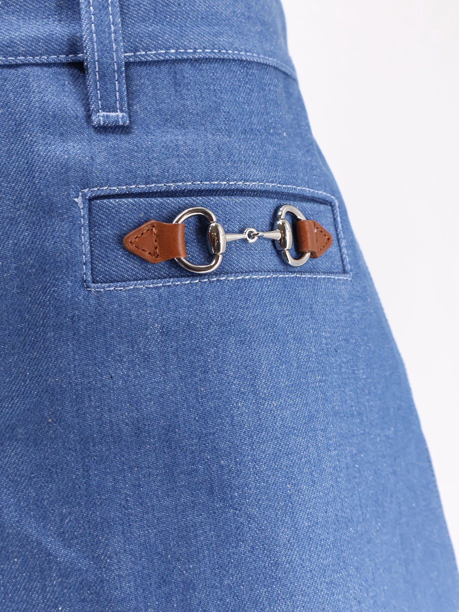 Gucci Women's Cotton Shorts Blue