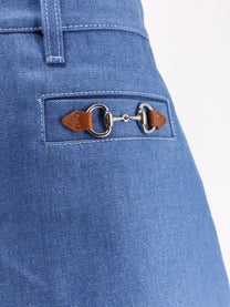 Gucci Women's Cotton Shorts Blue