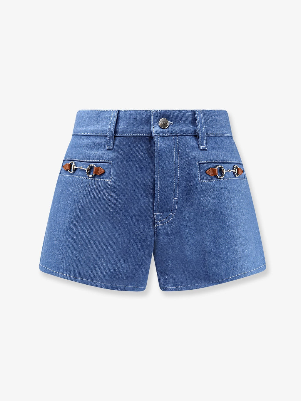 Gucci Women's Morsetto Shorts Blue