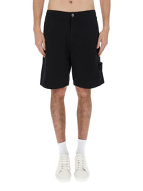 Stone Island Men's Cotton Shorts Black