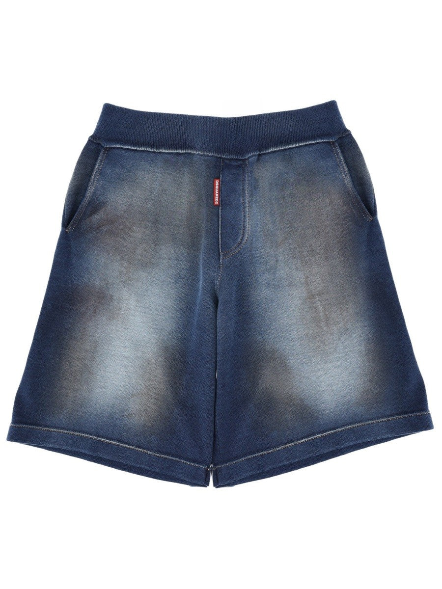 Dsquared2 Men's Cotton Shorts Blue Dsquared2