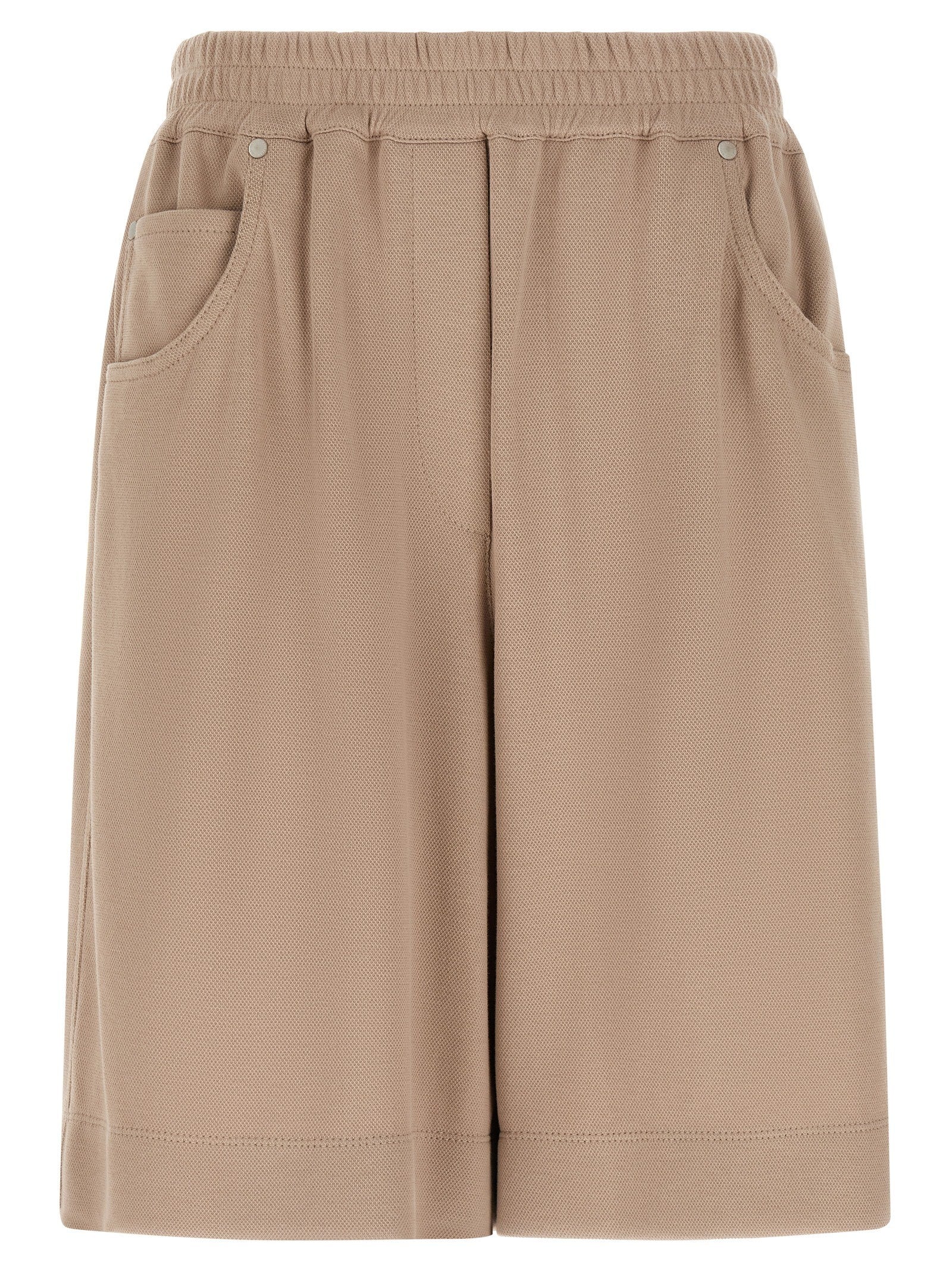 Brunello Cucinelli Cotton Shorts Brown